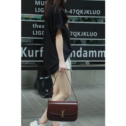 생로랑 25FW 미디엄 박스 솔페리노 숄더 백 832332 29cm